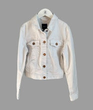 Cargar imagen en el visor de la galería, GAPKIDS WHITE DENIM JACKET (SZ XL)
