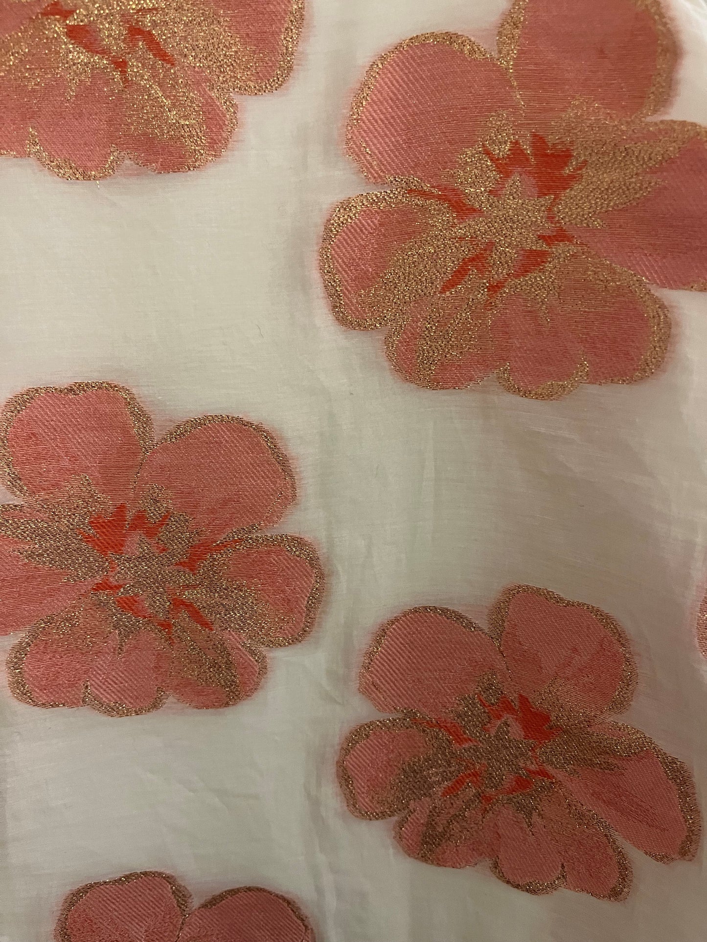 JANIE AND JACK FUR COLLAR FLORAL DRESS (SZ 5)