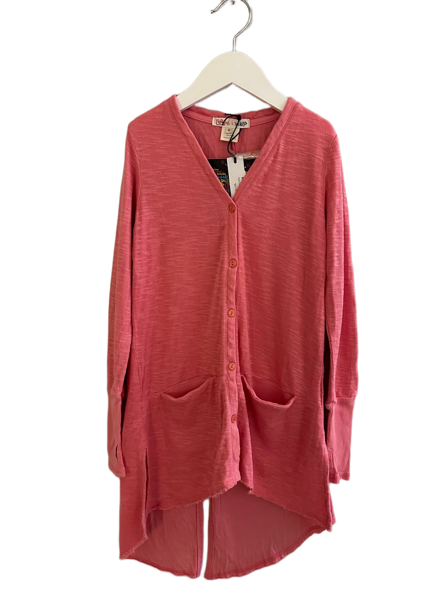 RED CLAY CARDIGAN (SZ S)