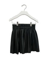 Load image into Gallery viewer, VEGAN LEATHER PLEATED SKIRT (SZ 8-10)
