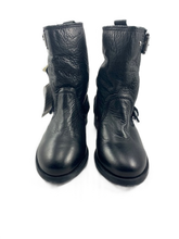 Cargar imagen en el visor de la galería, NWT ZARA LEATHER MOTO BOOTS (SZ 9)
