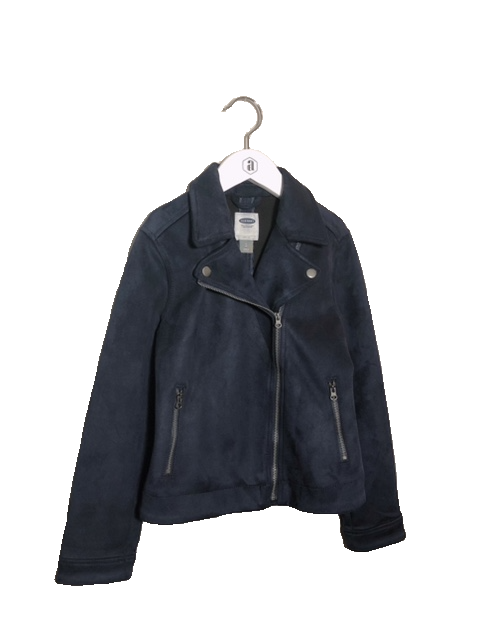 OLD NAVY BLUE MOTO JACKET (SZ 8)