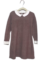 Cargar imagen en el visor de la galería, OLIVE JUICE COLLAR DRESS (SZ 4Y)
