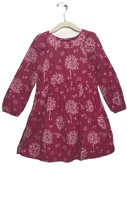 BURGUNDY BABYGAP DRESS (SZ 5Y)