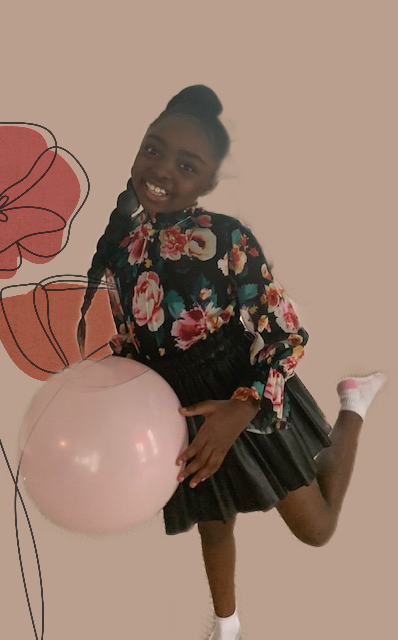 ART CLASS FLORAL TOP (SZ 6)