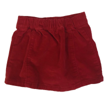 Load image into Gallery viewer, BURGUNDY OLD NAVY CORDUROY SKIRT (SZ 12-18M)
