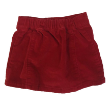 Cargar imagen en el visor de la galería, BURGUNDY OLD NAVY CORDUROY SKIRT (SZ 12-18M)
