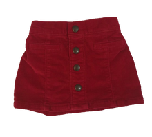 Cargar imagen en el visor de la galería, BURGUNDY OLD NAVY CORDUROY SKIRT (SZ 12-18M)
