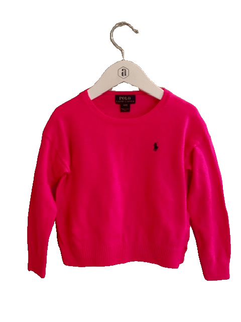 PINK POLO RALPH LAUREN SWEATER (4T)