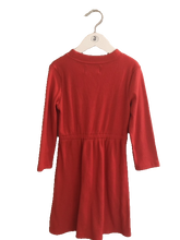Load image into Gallery viewer, OLD NAVY ORANGE RIBBED DRESS (SZ 6-7)
