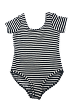 Load image into Gallery viewer, NWT AMERICAN APPAREL BLACK &amp; WHITE STRIPE BODYSUIT (SZ 4)
