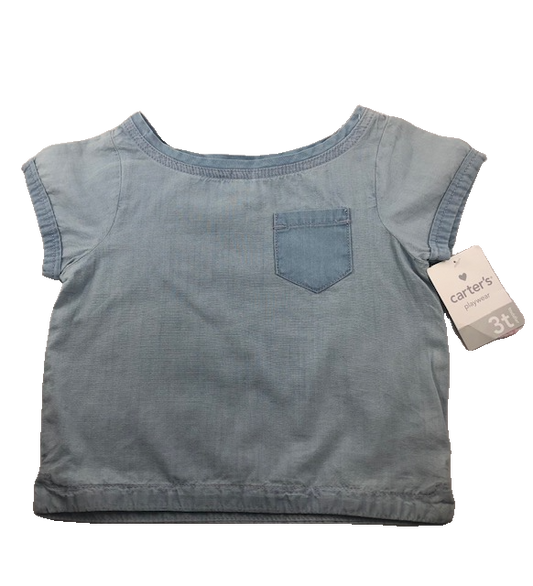 NWT BLUE CARTER'S TOP (SZ 3T)