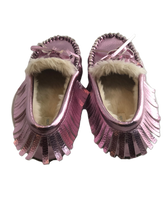 Load image into Gallery viewer, J. CREW CREWCUTS METALLIC MOCCASIN (SZ 13 )
