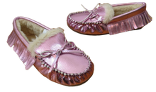 Load image into Gallery viewer, J. CREW CREWCUTS METALLIC MOCCASIN (SZ 13 )
