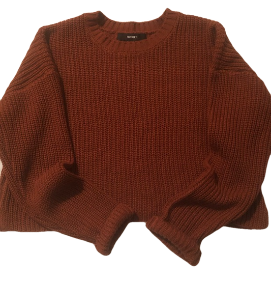 BURNT ORANGE FOREVER 21 SWEATER (SZ M)