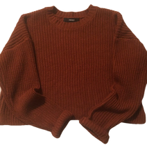 Cargar imagen en el visor de la galería, BURNT ORANGE FOREVER 21 SWEATER (SZ M)
