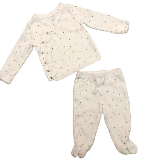 BABYGAP STARS PAJAMA SET (SZ 0-3M)