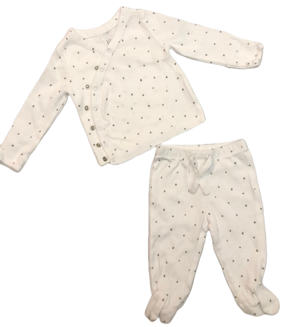 BABYGAP STARS PAJAMA SET (SZ 0-3M)