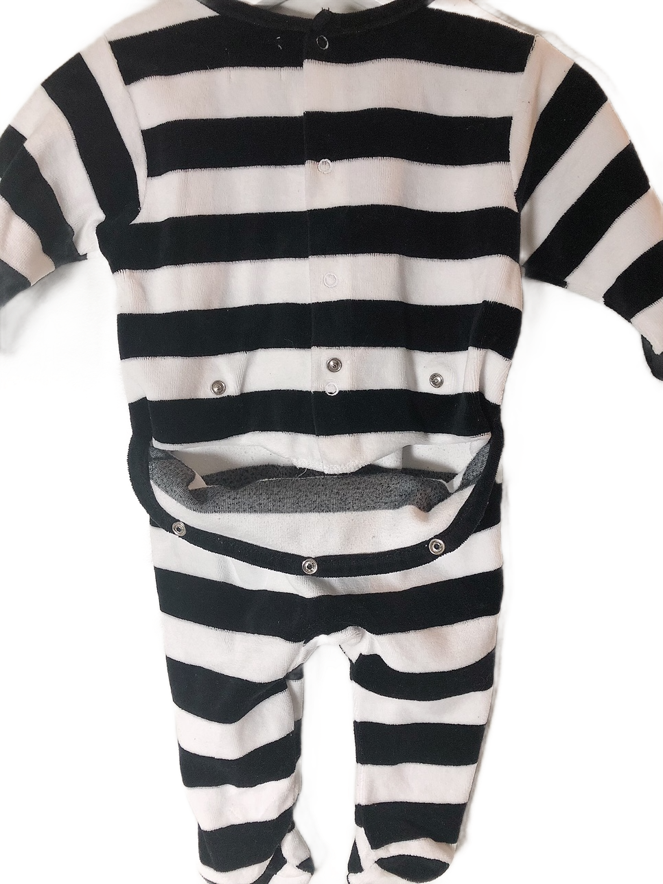 LEVERET Designed in France STRIPED ONESIE (SZ 3M)