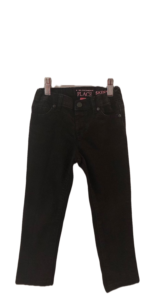 THE CHILDREN'S PLACE BLACK SKINNY JEANS (SZ 4T)