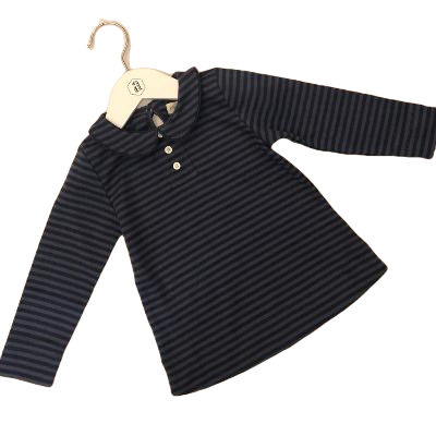 NWT OLIVE JUICE NAVY STRIPE TOP (SZ 2Y)