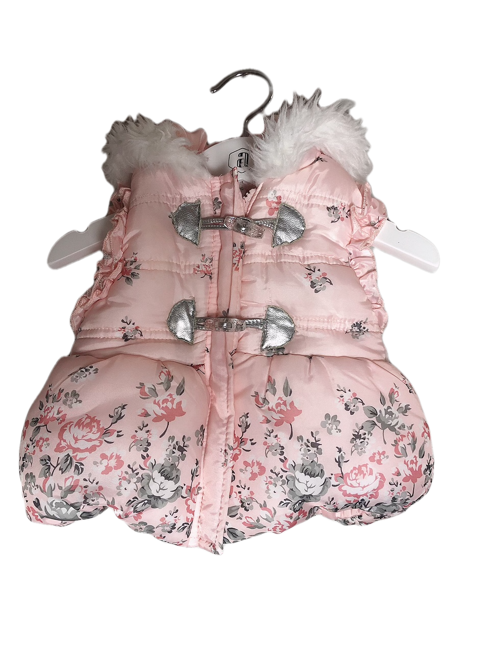 LITTLE LAS FLORAL PUFFER VEST (SZ 6/9M)