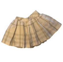 Load image into Gallery viewer, BURBERRY WHITE/METALIC LAYERED SKIRT (18M)
