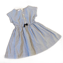 Load image into Gallery viewer, NWT CREWCUTS BLUE/WHITE GINGHAM DRESS (SZ 7)
