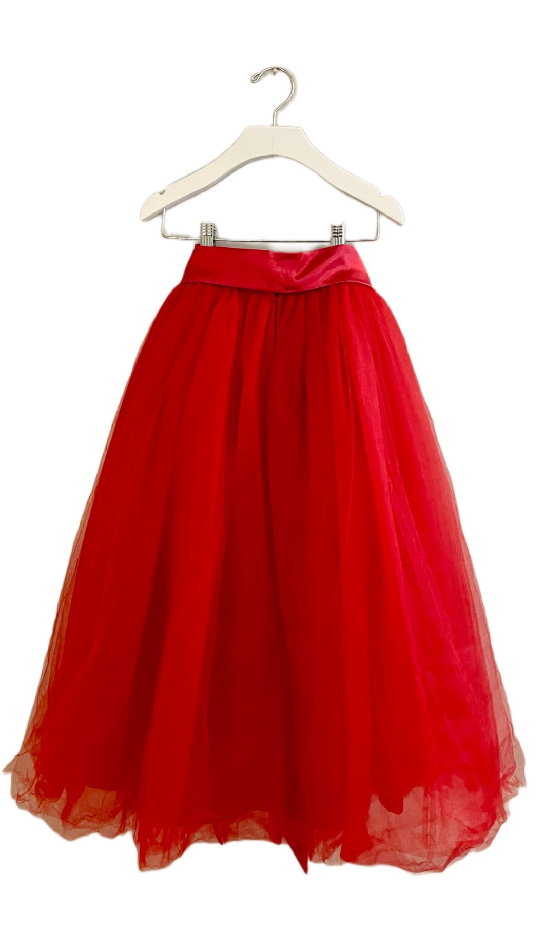 RED TULLE HOLIDAY SKIRT (7/8)
