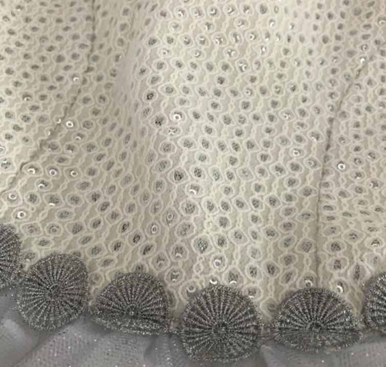 Pippa & Julie White & Silver Tutu Dress (SZ 8)