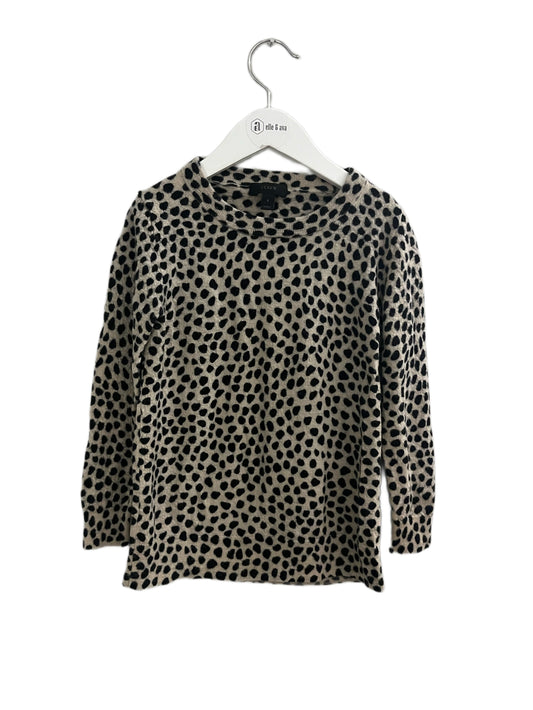 J.CREW ANIMAL PRINT TOP (SZ S 6-7)