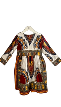 Load image into Gallery viewer, HITARGET WAX PRINT DRESS (SZ 8)

