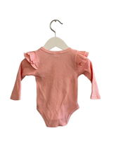 Load image into Gallery viewer, PINK RUFFLE ONESIE (SZ 0-3)
