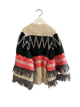 Load image into Gallery viewer, CAT&amp;JACK FRINGE CARDIGAN (SZ 7/8)
