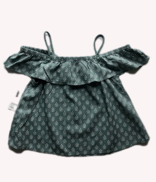 NWT GREEN OLD NAVY TOP (SZ 4T)