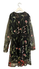 Load image into Gallery viewer, FLORAL SHEER SLEEVE DRESS (S)
