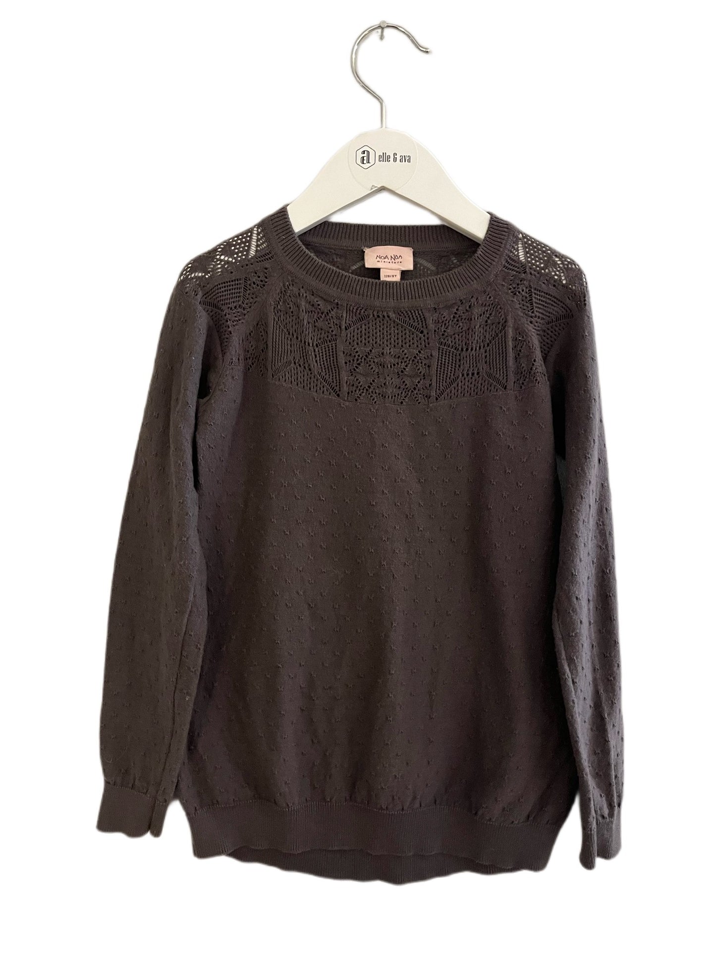 NOA NOA GREY TOP (SZ 8)