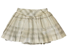 Load image into Gallery viewer, BURBERRY WHITE/METALIC LAYERED SKIRT (18M)
