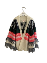 Load image into Gallery viewer, CAT&amp;JACK FRINGE CARDIGAN (SZ 7/8)
