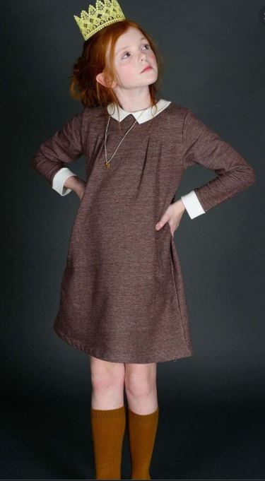 OLIVE JUICE COLLAR DRESS (SZ 4Y)