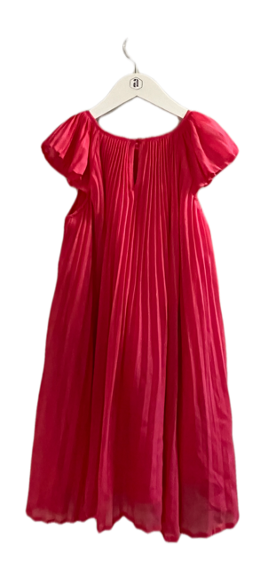 H&M SPARKLE PINK ACCORDION DRESS (SZ 8-9)