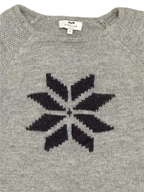 CYRILLUS PARIS WOOL/ANGORA SWEATER (SZ 10)