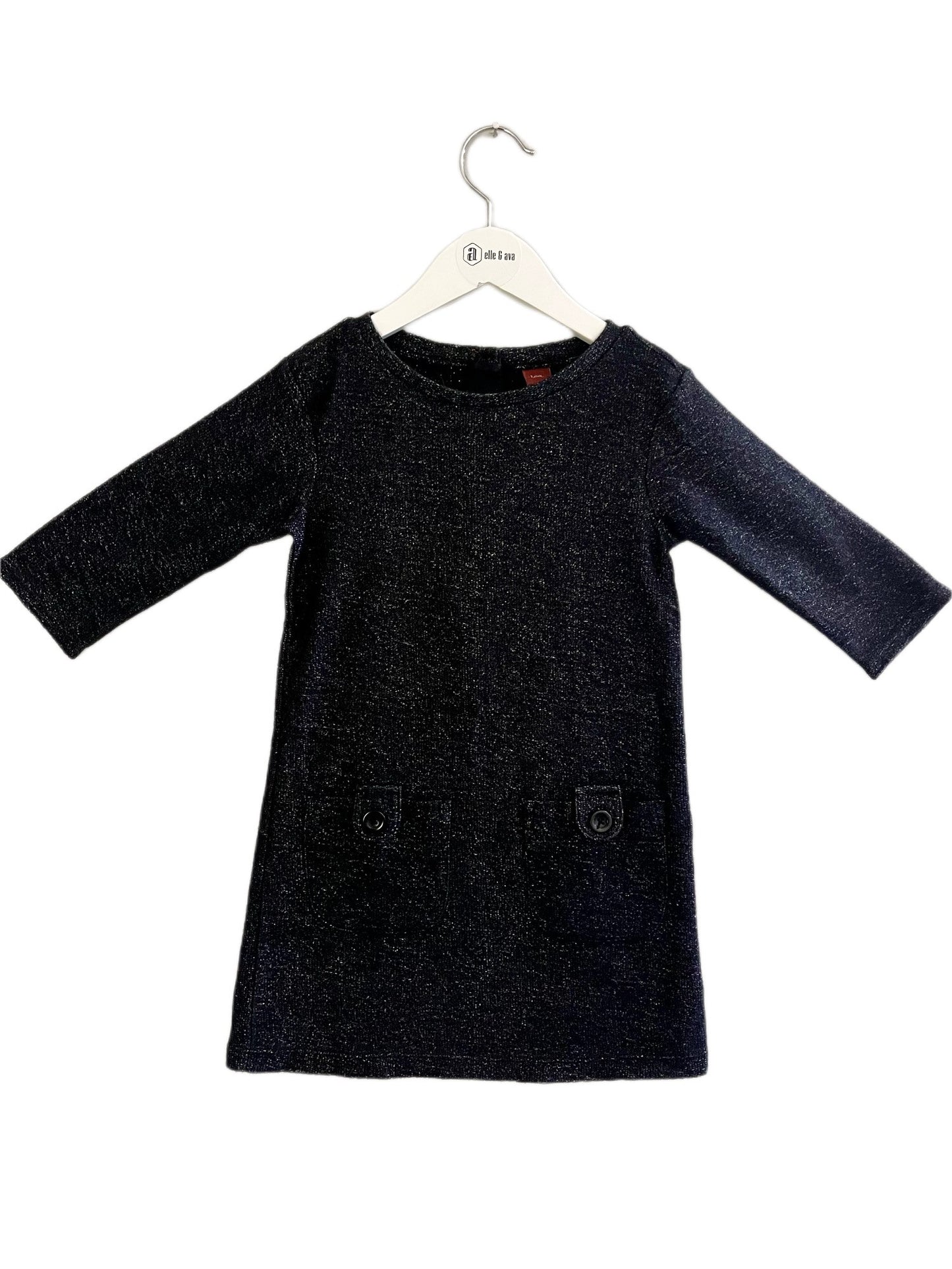 TEA BLUE GLITTER DRESS (SZ 6)