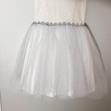 Load image into Gallery viewer, Pippa &amp; Julie White &amp; Silver Tutu Dress (SZ 8)
